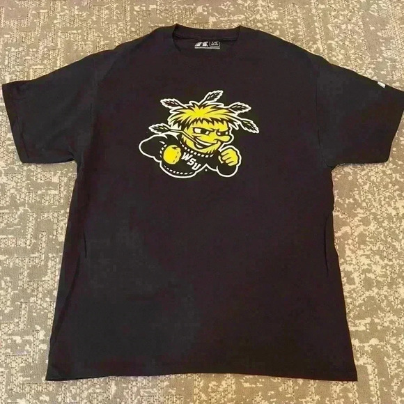 Wichita State Shockers Russell Athletic Shirt size Large color Black - Picture 1 of 5